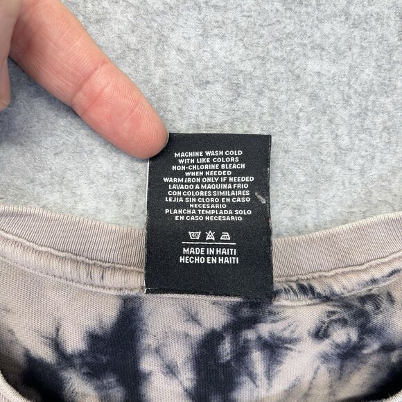 HUF Tie Dye T-Shirt Men’s Large Gray Black Streetwear Skate Graphic - Picture 4 of 10